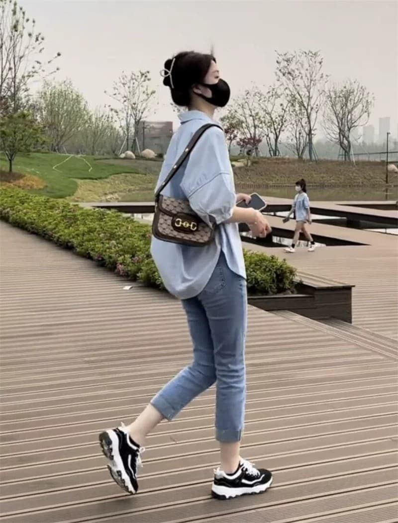 새로운 루즈핏 슬림해 보이는 캐주얼 다용도 셔츠 상세 이미지 3