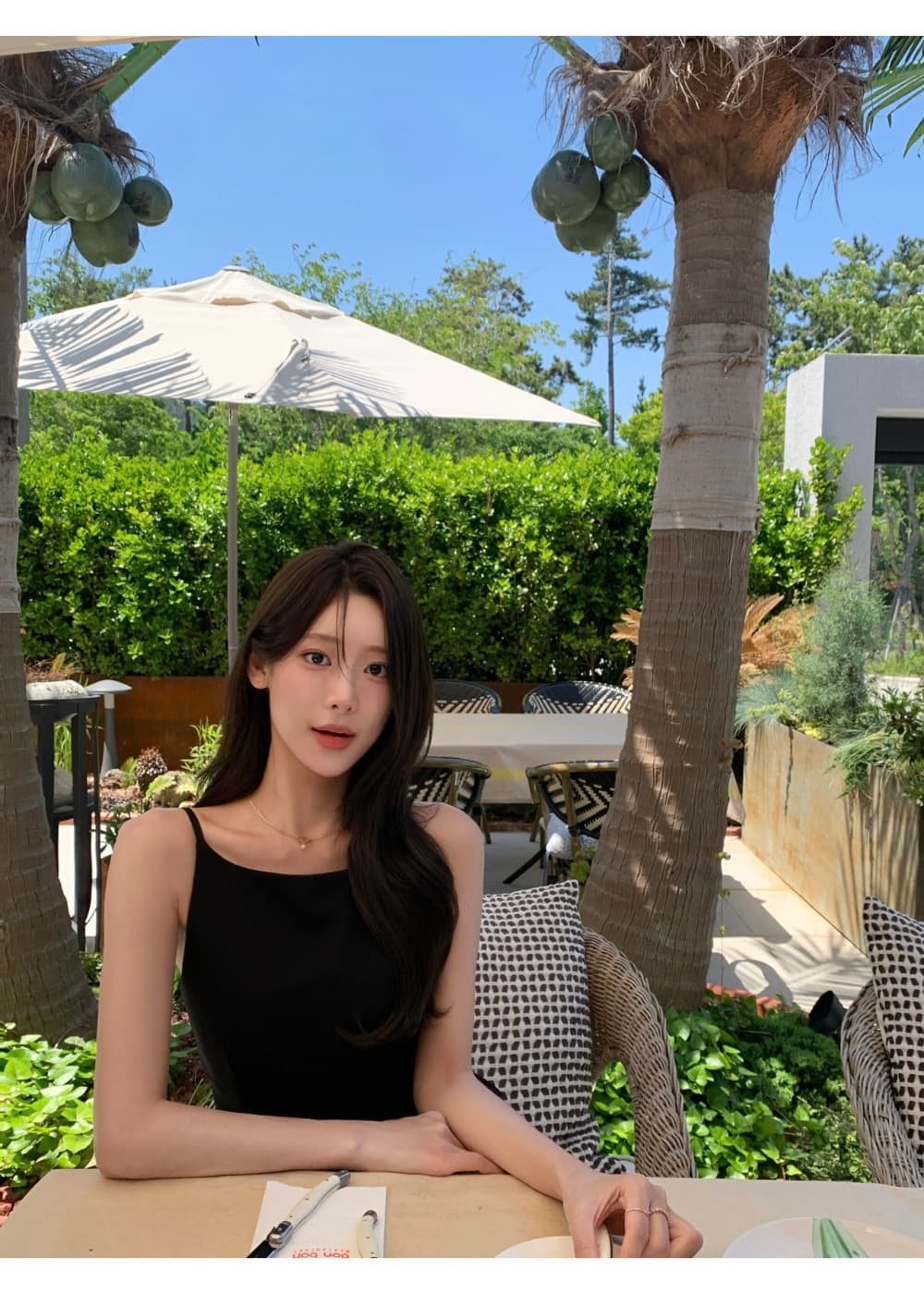 고급 디자인 센스 민소매 롱 코트 드레스 어깨끈 수 있습니다. 조정 상세 이미지 23