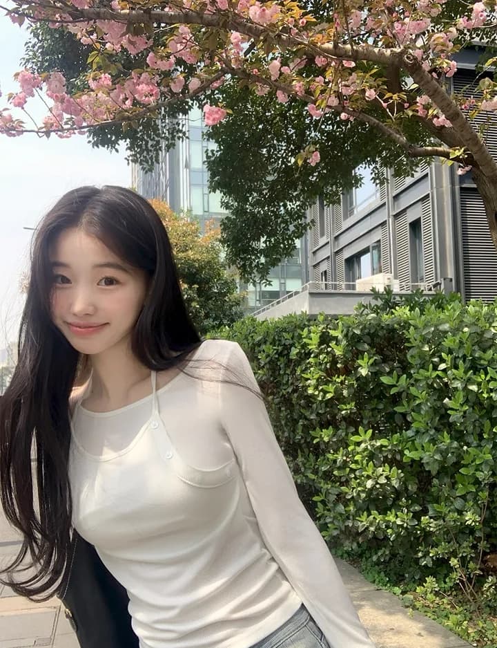 한국 스타일 디자인 센스 페이크 레이어드 슬립 긴팔 맨위 상세 이미지 24