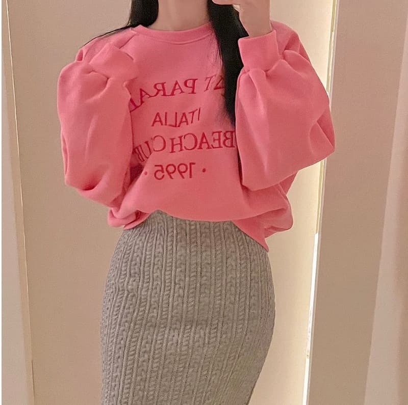 가을 겨울 새로운 자수 알파벳 털이 있고 두꺼운 후드티