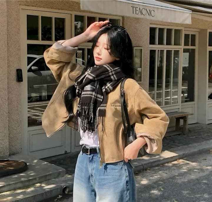 가을 의상 새로운 플러시 가죽 쇼트 스타일 오토바이 재킷 재킷 맨위 상세 이미지 16