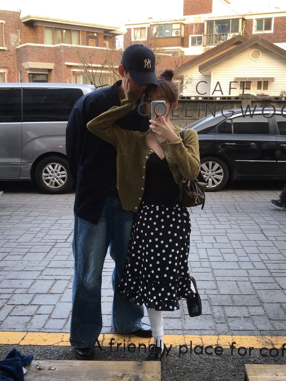 레트로 일본식 도트 목이버섯 프릴 등 허리 밴딩 레이스업 반신 스커트 여성 상세 이미지 63
