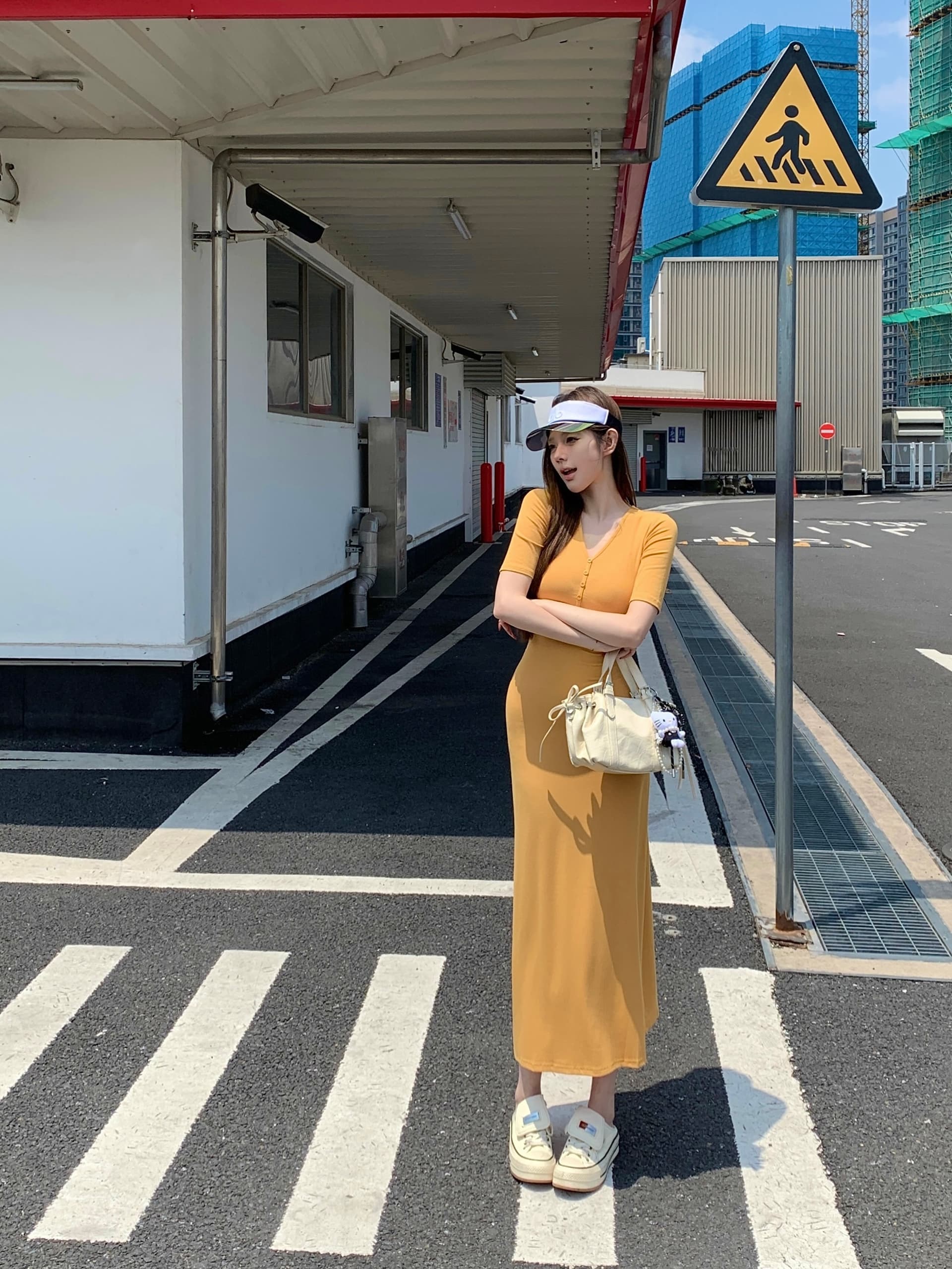 실사 아니요 가격 인하 V넥 반팔 여성 드레스 순수한 욕망 몸매 가꾸기 인어 꼬리 롱 스커트 디스플레이 몸 허리 수축 타이트 스커트 치마 상세 이미지 1