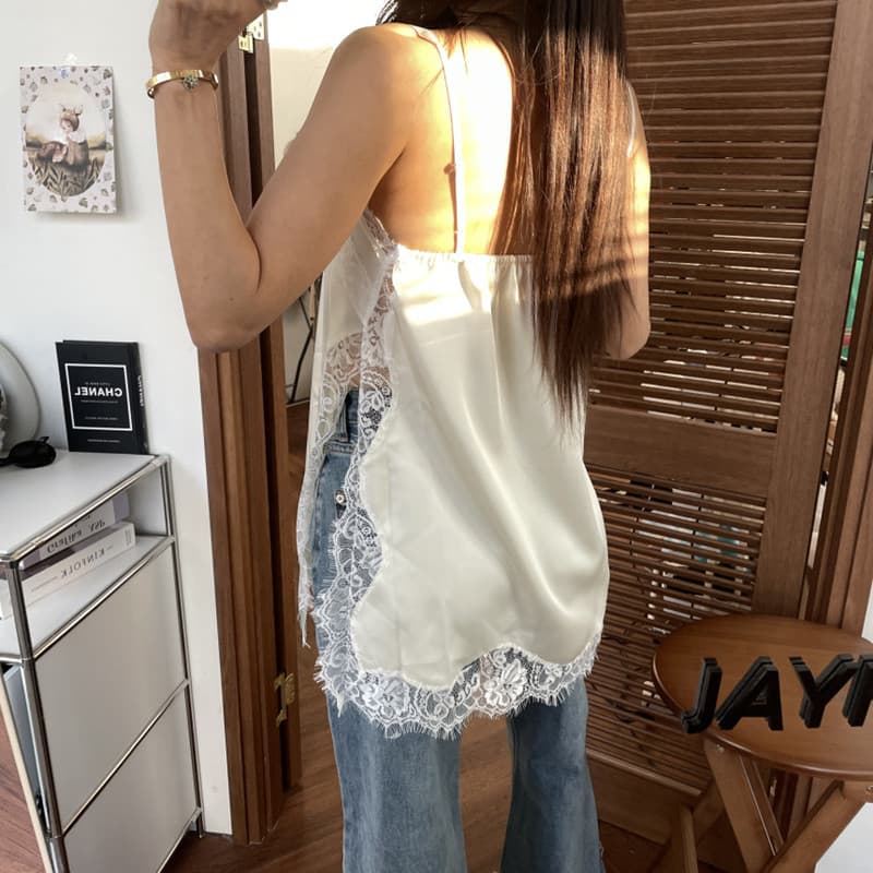 있음 선적 새로운 레이스 레이스 슬립 섹시함 치마 이미지 4