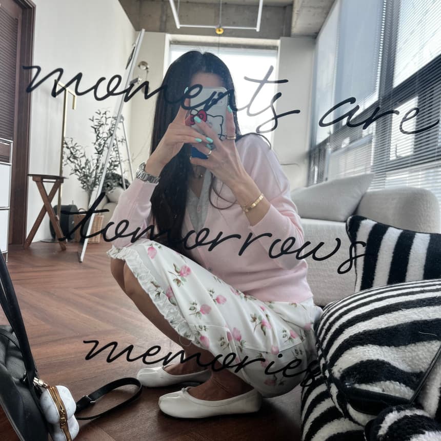 새로운 허리밴드 프린트 프릴 반신 스커트 상세 이미지 40