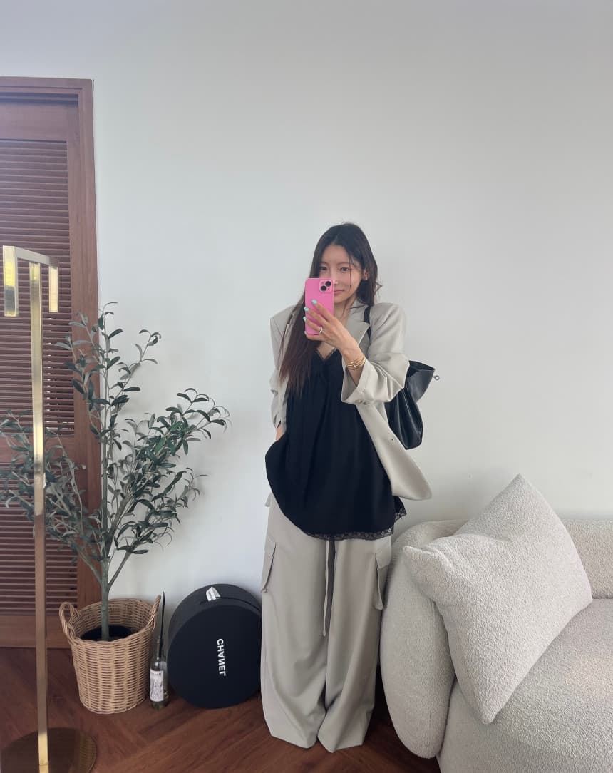 새로운 레이스 레이스 패치워크 슬립 맨위 여성 상세 이미지 27