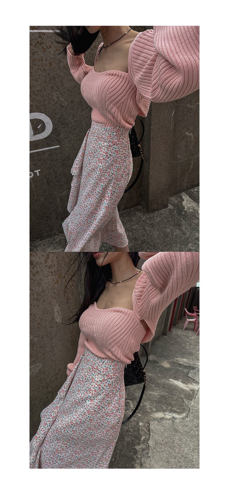 있음 선적 허리밴드 레이스 패치워크 불규칙 반신 스커트 상세 이미지 16