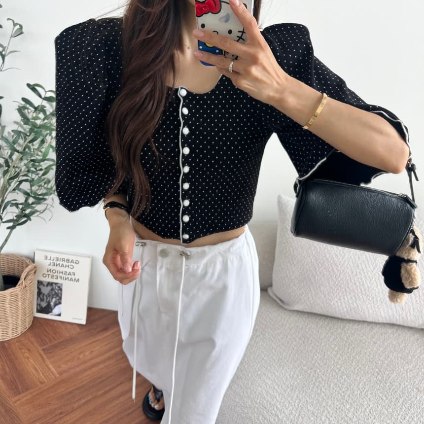 있음 선적 허리밴드 측면 빅 포켓 트임 반신 스커트 상세 이미지 18