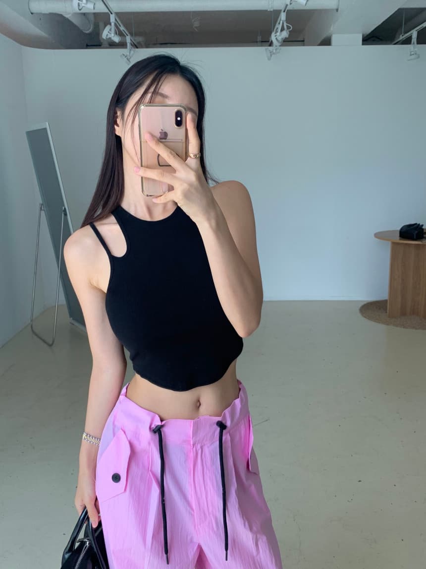 있음 선적 가을 의상 허리밴드 다용도 펌프 로프 캐주얼 스트레이트 팬츠 여성 상세 이미지 32
