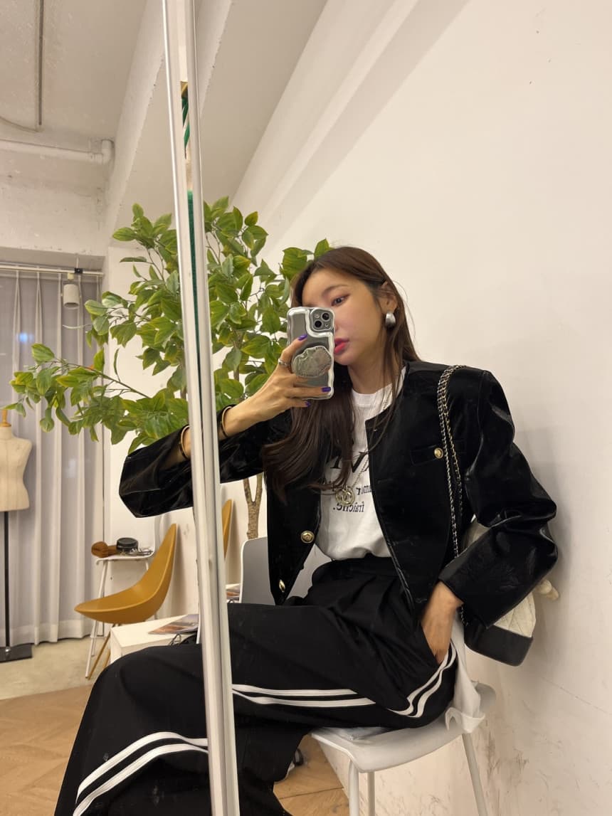 있음 선적 가을 의상 고급 센스 품격 다용도 싱글 줄 버튼 짧은 여성 코트 상세 이미지 20