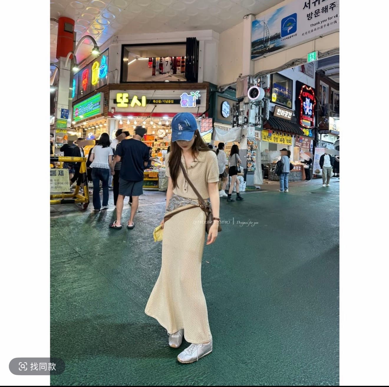 큰 머리 블랙 바닐라 수 있습니다. 노래 패션 품격 맨위 반신 스커트 세트 조립 스카프 3종 세트 상세 이미지 4