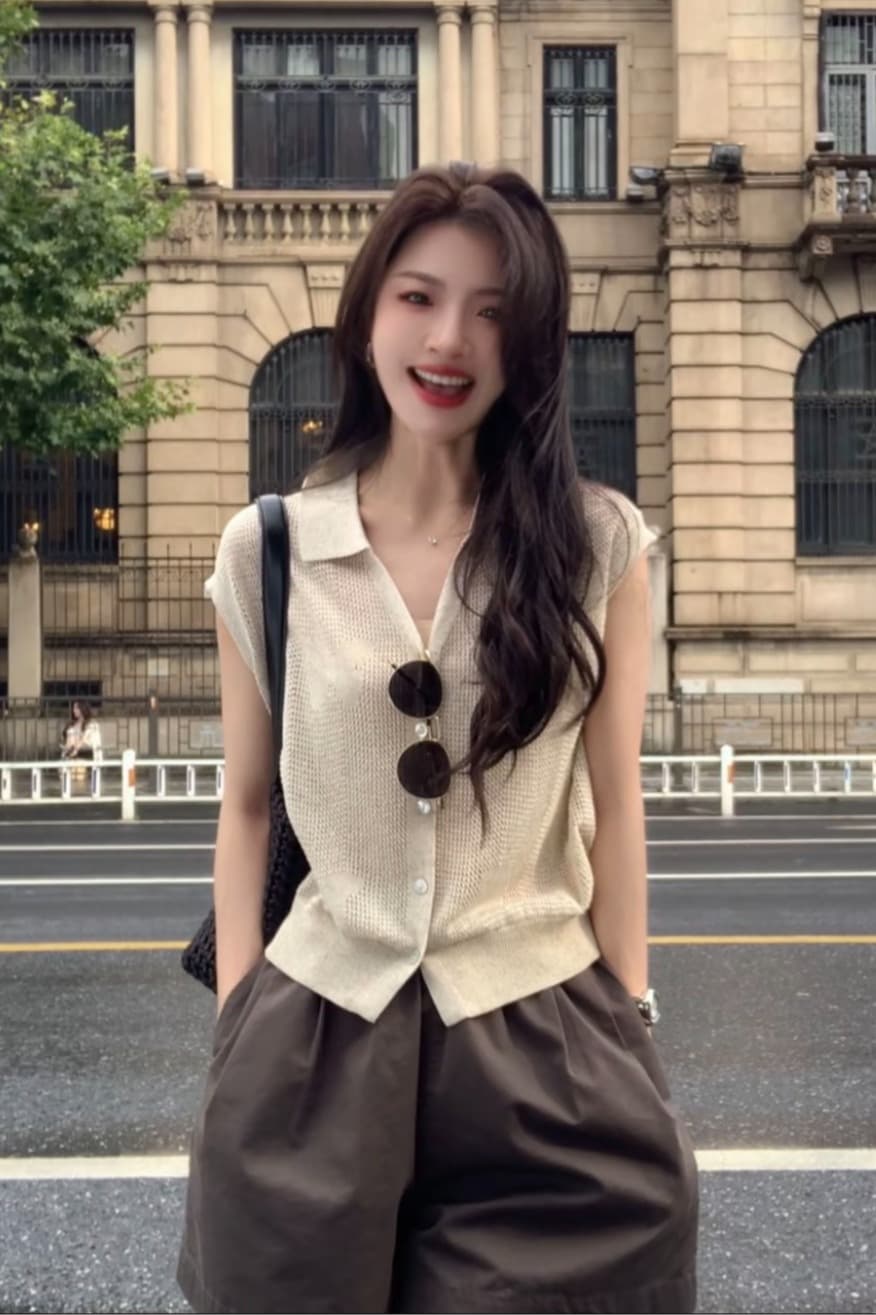 보다 작은 서울 아마 패션 조수 브랜드 밖으로 조각 아름다운 옷 다용도 미니멀리즘 캐주얼 바지 루즈핏 넓은 다리 이미지 7