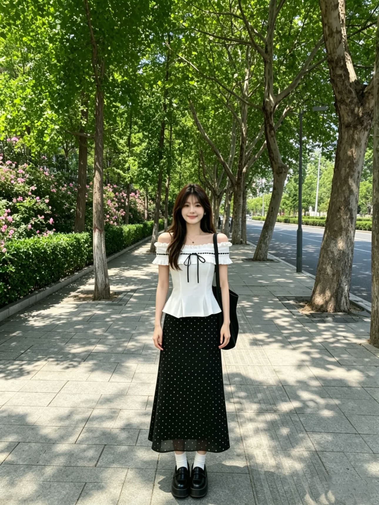 2026 새로운 한 부서 ootd 착용 가져 가라. 에이즈 환자 치마 아이들 여름 화이트 티셔츠 타이트 스커트 롱 스커트 투피스 슈트 상세 이미지 2