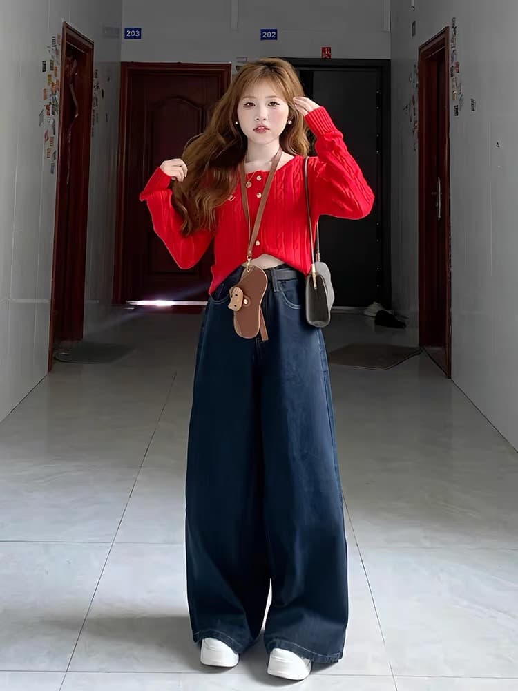 조기 초기 가을 코디 전체 집합 2025 소금 부서 튀김 거리 마이크로 지방 연령 감소 품격 착용 가져 가라. 한 바람 chic 세트 여성 상세 이미지 2