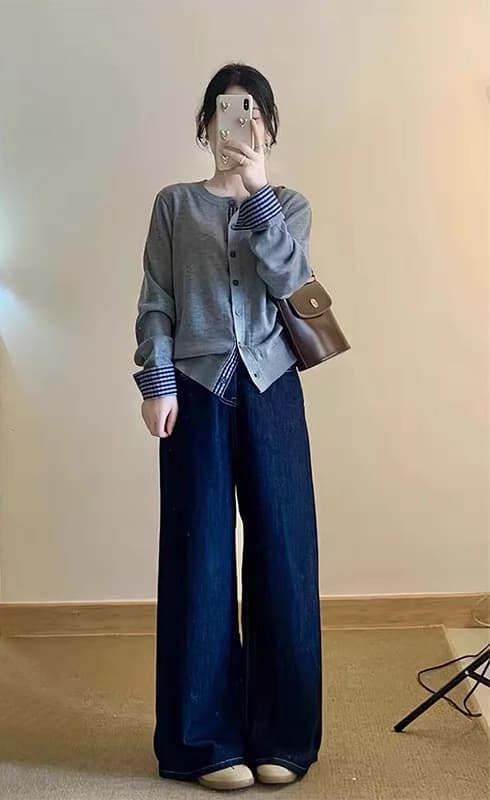 가을 2026 새로운 슈퍼 화재 착용 가져 가라. 전체 집합 순수한 하얀 달빛 달콤함 한 부서 고유 한 슈퍼 잘 생긴 세트 여성 이미지 4