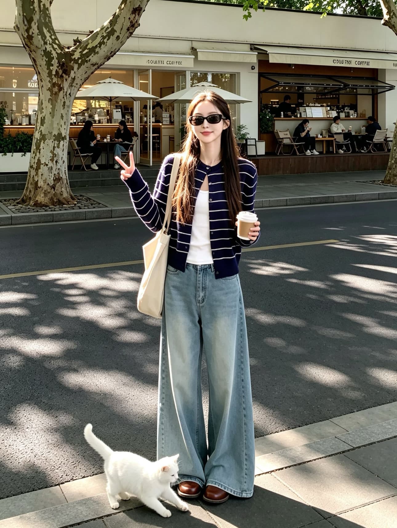조기 초기 가을 2026 슈퍼 화재 연령 감소 한 부서 ootd 착용 가져 가라. 전체 집합 자이언트 잘 생긴 ~ 중 아름다운 투피스 슈트 여성 이미지 3