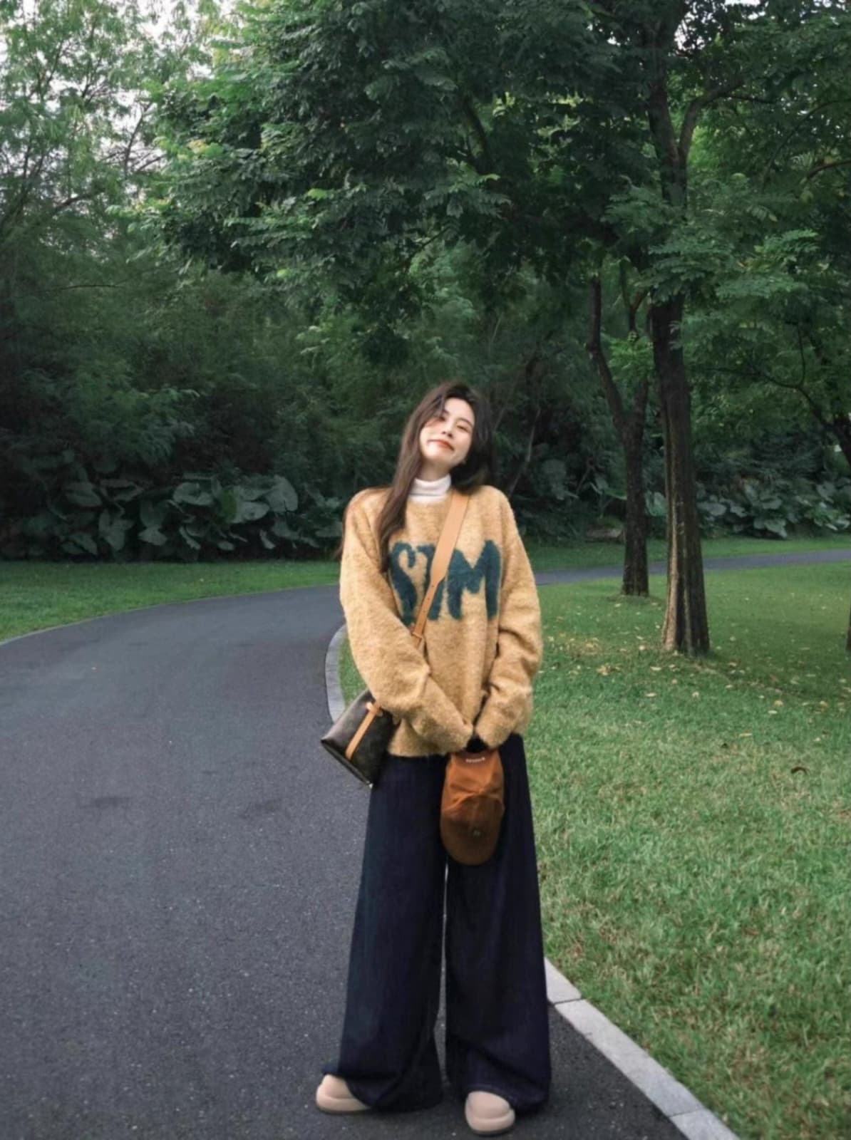 조기 초기 가을 2026 슈퍼 화재 연령 감소 한 부서 ootd 착용 가져 가라. 전체 집합 자이언트 잘 생긴 ~ 중 아름다운 세 조각 세트 여성 상세 이미지 1