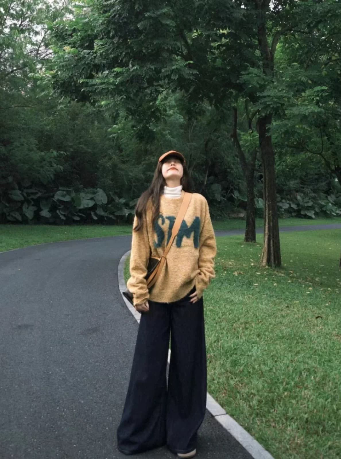 조기 초기 가을 2026 슈퍼 화재 연령 감소 한 부서 ootd 착용 가져 가라. 전체 집합 자이언트 잘 생긴 ~ 중 아름다운 세 조각 세트 여성 상세 이미지 2