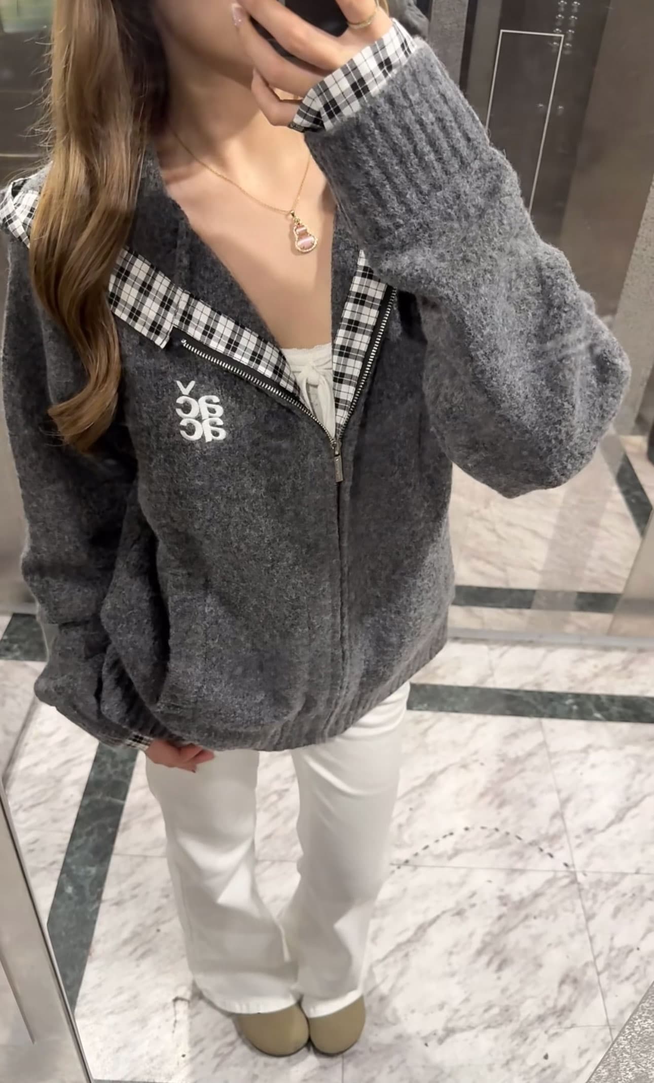 조기 초기 가을 2026 슈퍼 화재 연령 감소 한 부서 ootd 착용 가져 가라. 전체 집합 자이언트 잘 생긴 ~ 중 아름다운 투피스 슈트 여성 상세 이미지 2