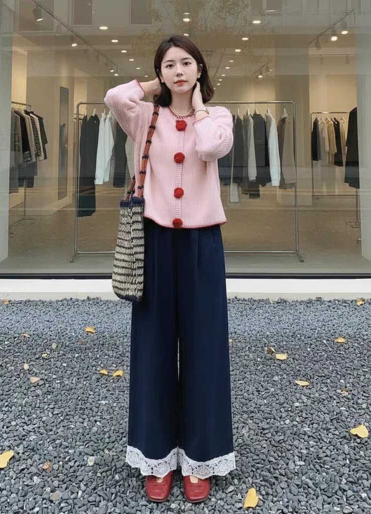 조기 가을 2026 슈퍼 화재 연령 감소 자이언트 잘 생긴 아름다운 아름다운 한 부서 전체 집합 ootd 착용 가져 가라. 투피스 슈트 여성 이미지 3
