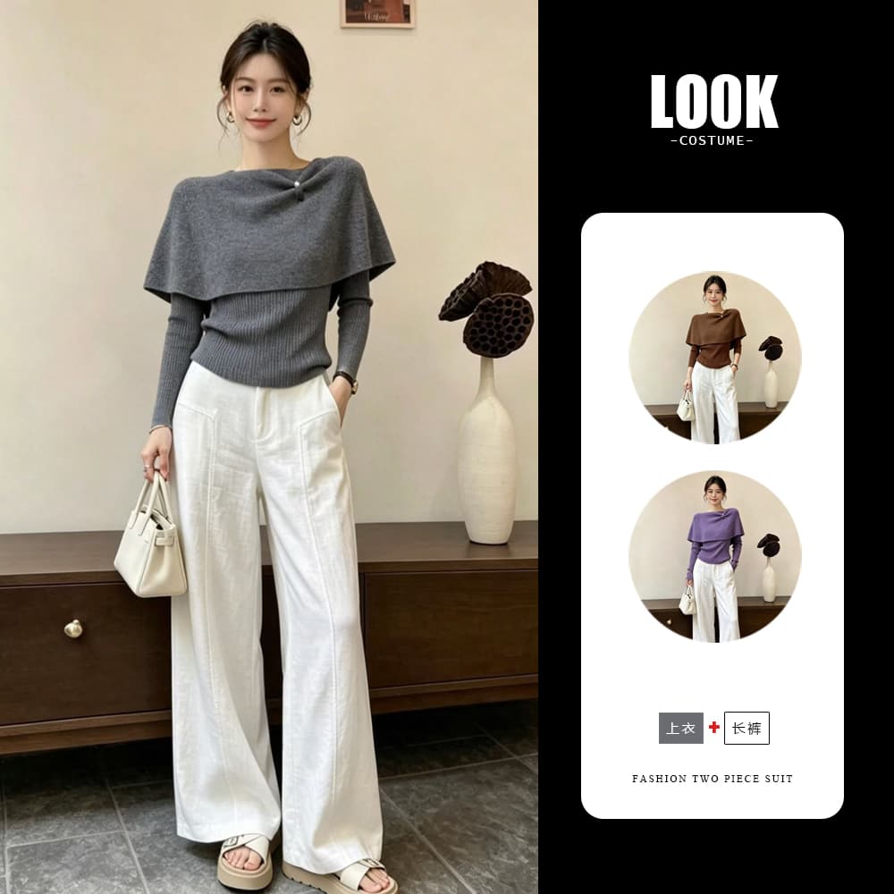 조기 가을 2026 슈퍼 화재 연령 감소 자이언트 잘 생긴 아름다운 아름다운 한 부서 전체 집합 ootd 착용 가져 가라. 투피스 슈트 여성