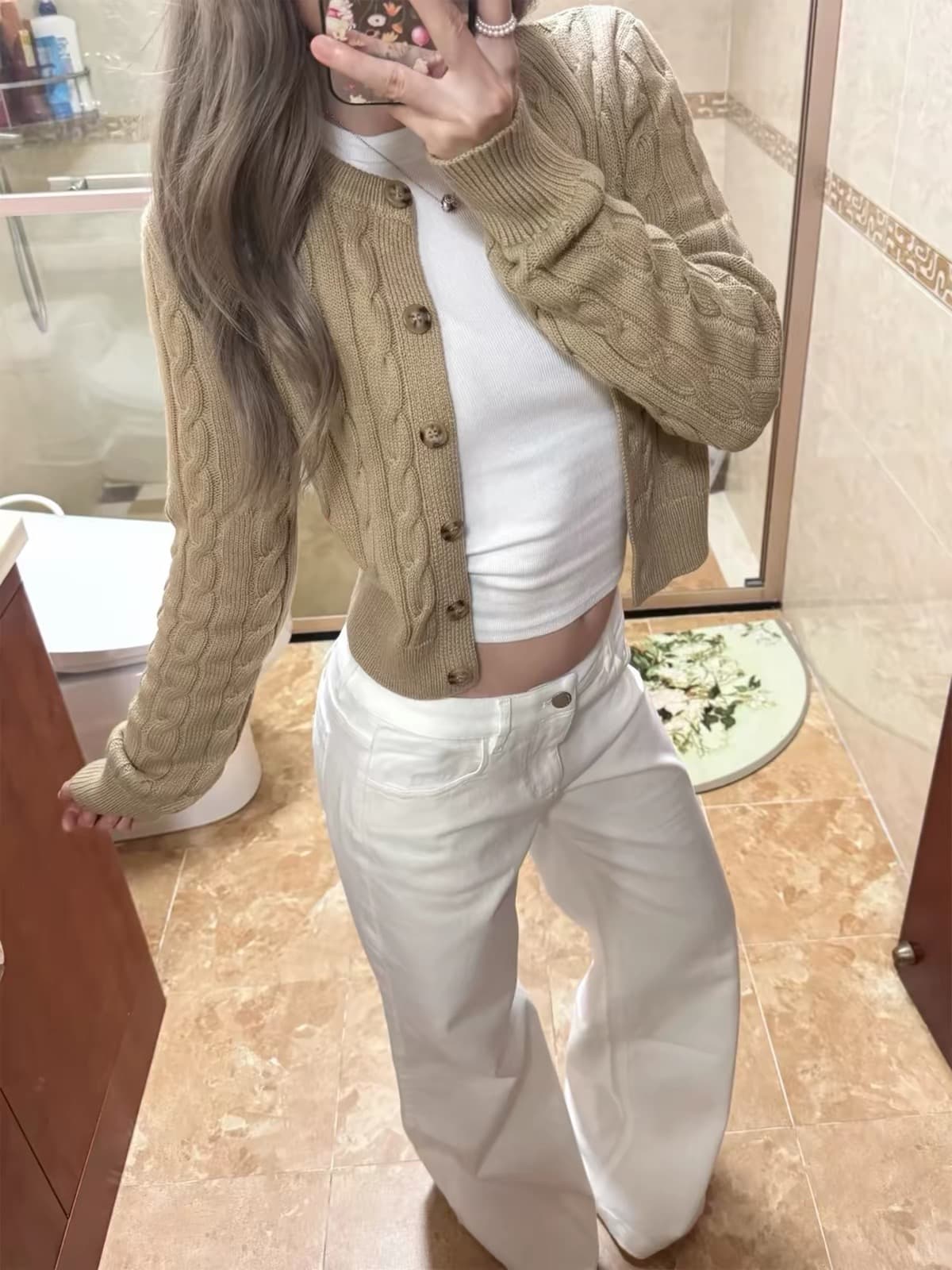 조기 가을 2026 슈퍼 화재 연령 감소 자이언트 잘 생긴 아름다운 아름다운 한 부서 전체 집합 ootd 착용 가져 가라. 투피스 슈트 여성 상세 이미지 3