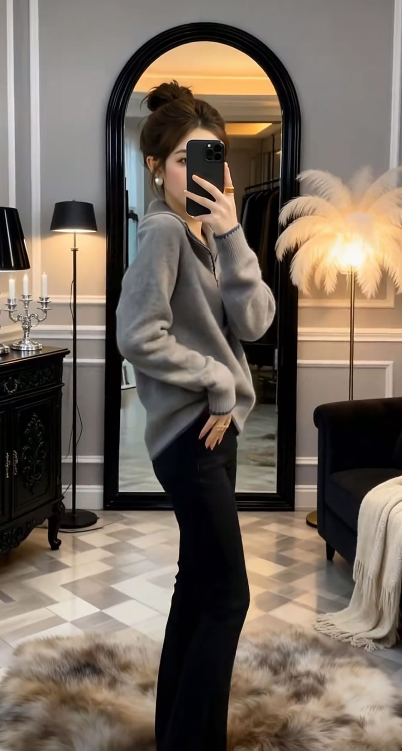조기 가을 2026 슈퍼 화재 연령 감소 자이언트 잘 생긴 아름다운 아름다운 한 부서 전체 집합 ootd 착용 가져 가라. 투피스 슈트 여성 상세 이미지 3