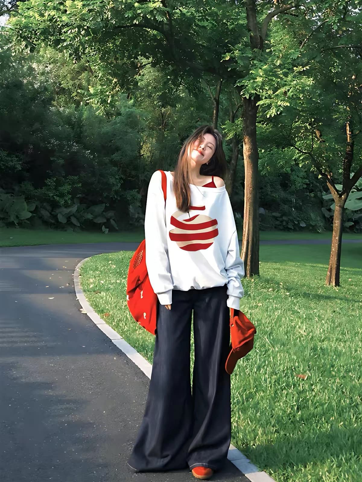 조기 가을 2026 슈퍼 화재 연령 감소 자이언트 잘 생긴 아름다운 아름다운 한 부서 전체 집합 ootd 착용 가져 가라. 투피스 슈트 여성 이미지 3