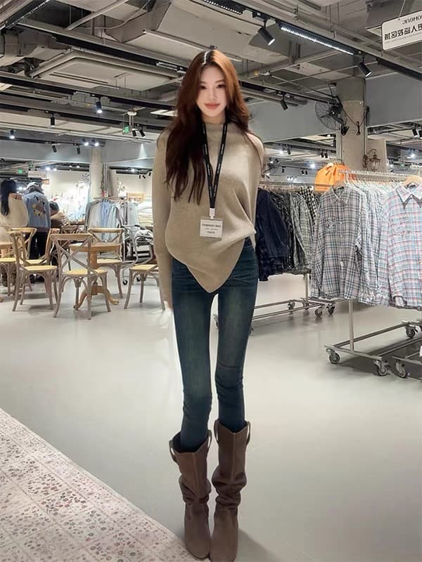 조기 가을 2026 슈퍼 화재 연령 감소 자이언트 잘 생긴 아름다운 아름다운 한 부서 전체 집합 ootd 착용 가져 가라. 투피스 슈트 여성 이미지 4