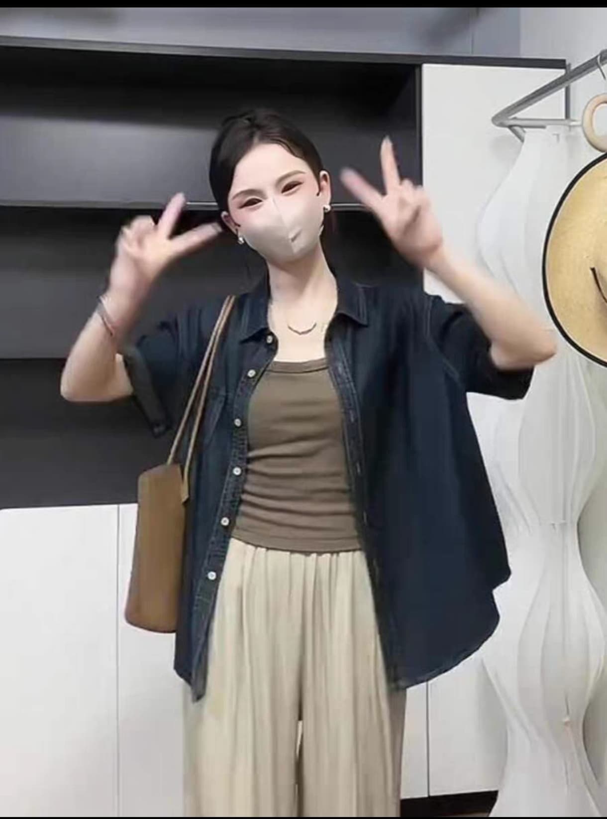 한 부서 착용 가져 가라. 패션 연령 감소 루즈핏 다용도 부드럽다 프로 피부 반팔 맨위 얕은 깊이 둘 색상 상세 이미지 11