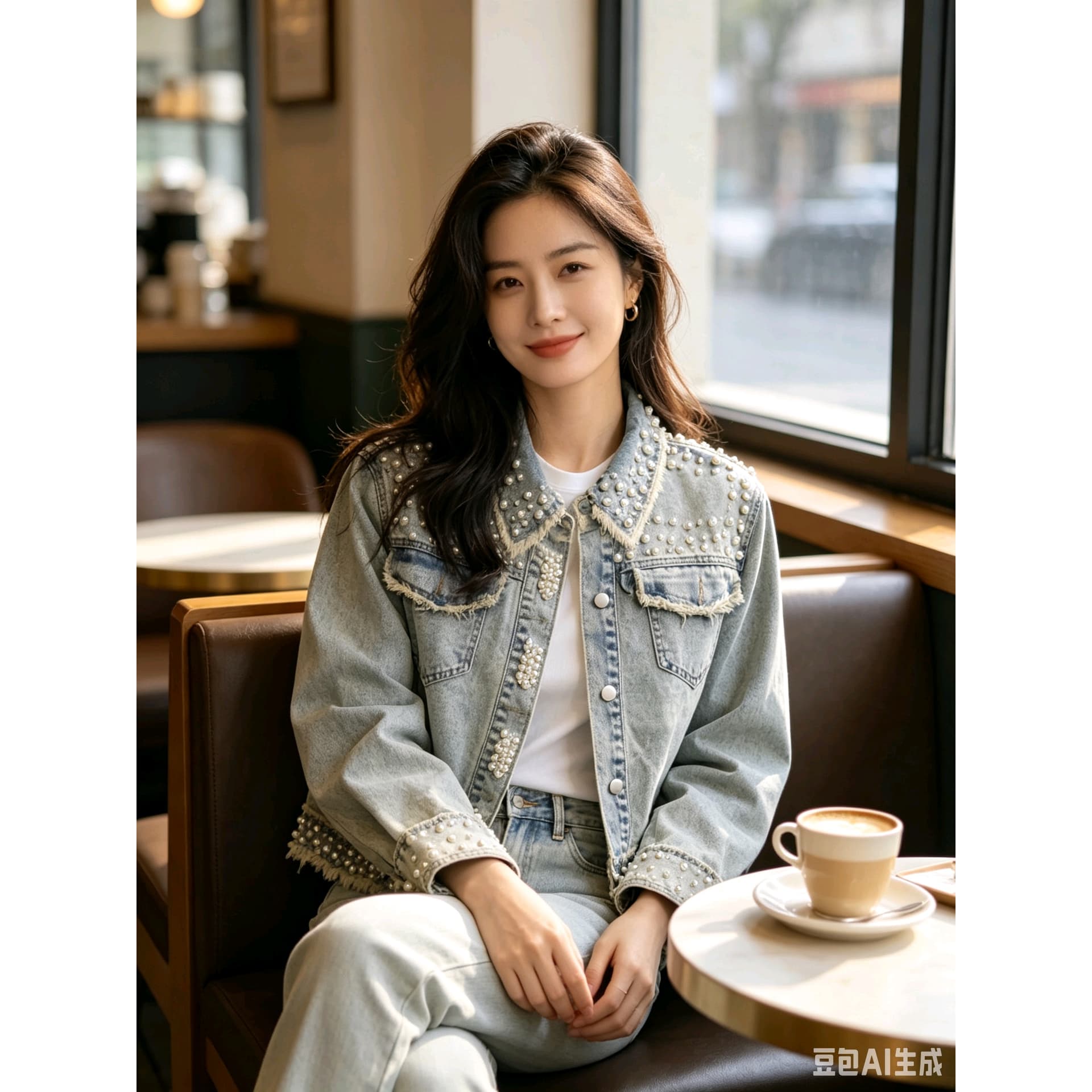 유럽 역 무거운 작업 데님 맨위 재킷 다용도 패션 거리 바람 이미지 5