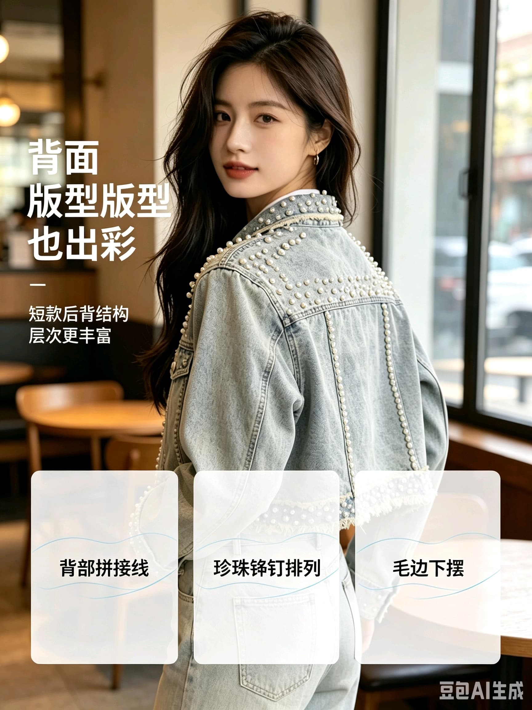 유럽 역 무거운 작업 데님 맨위 재킷 다용도 패션 거리 바람 상세 이미지 2