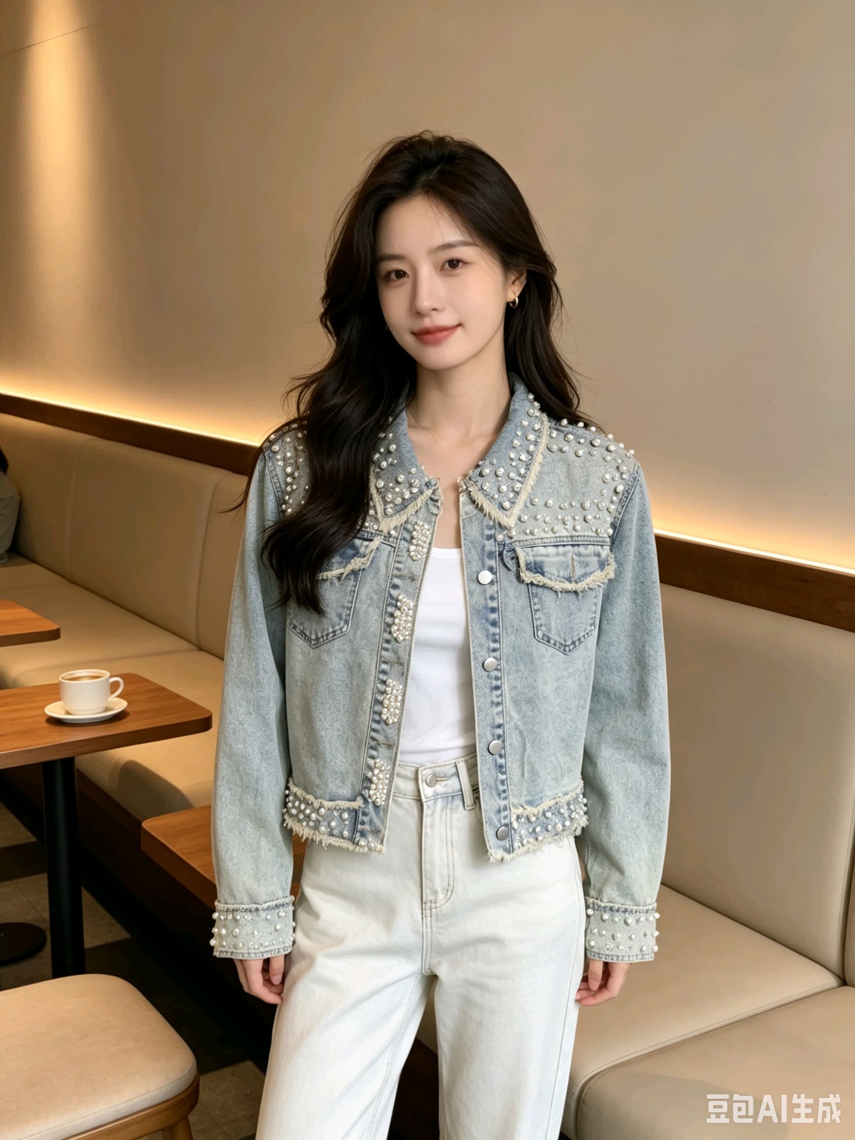 유럽 역 무거운 작업 데님 맨위 재킷 다용도 패션 거리 바람 상세 이미지 12