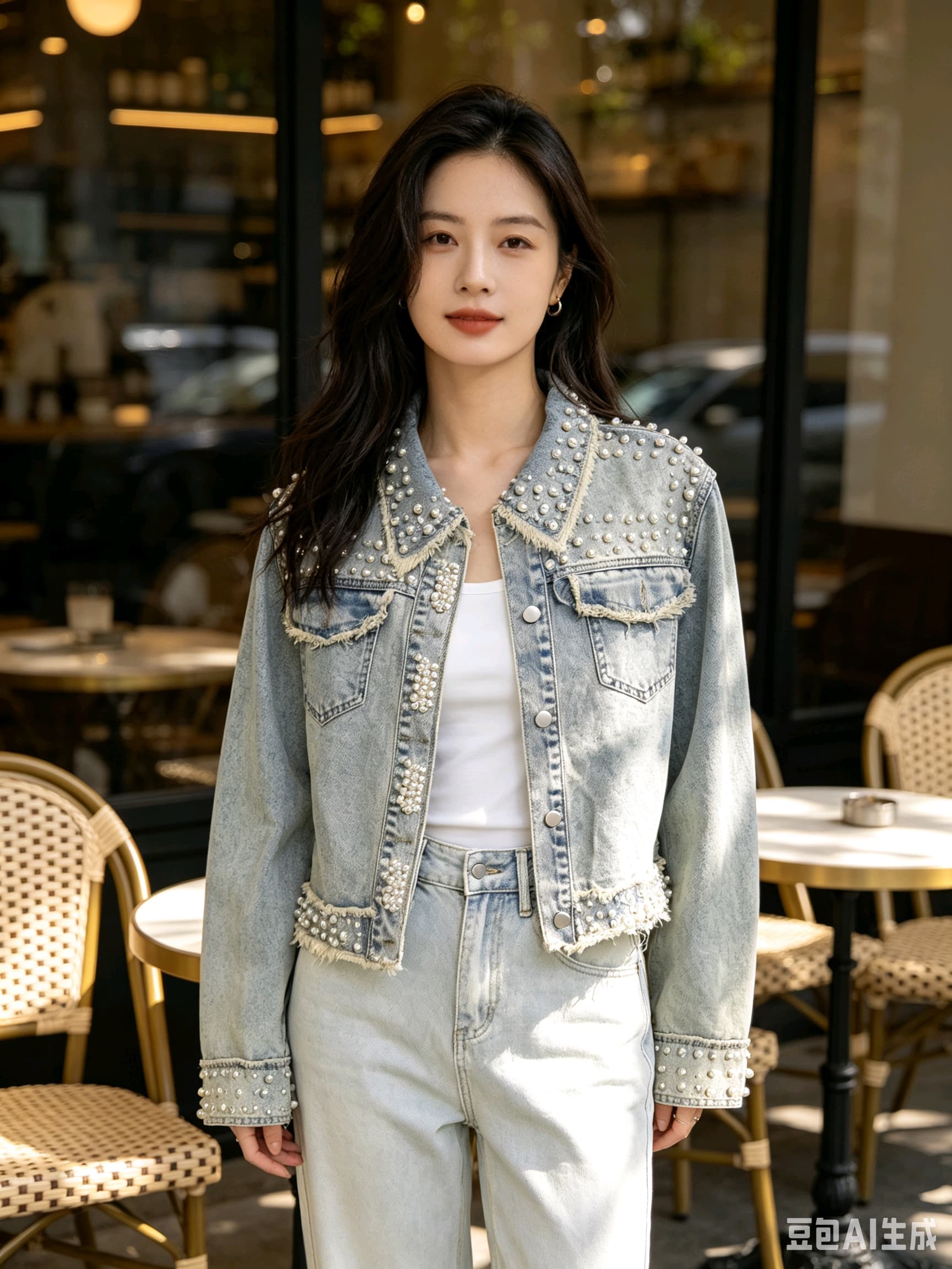 유럽 역 무거운 작업 데님 맨위 재킷 다용도 패션 거리 바람 상세 이미지 13