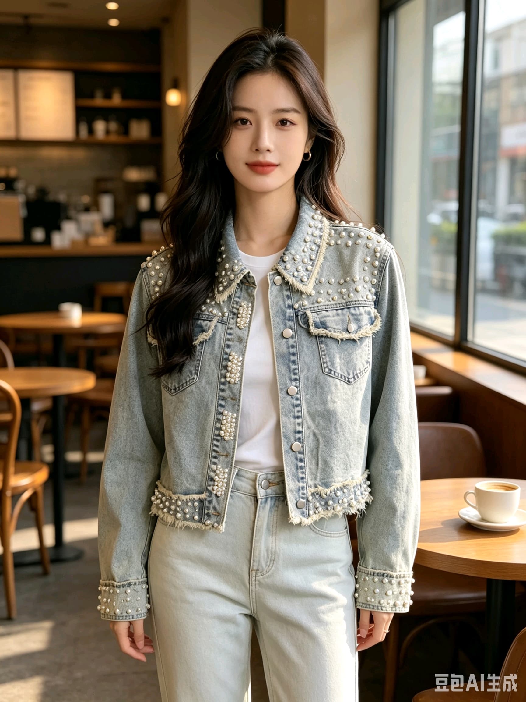 유럽 역 무거운 작업 데님 맨위 재킷 다용도 패션 거리 바람 상세 이미지 17