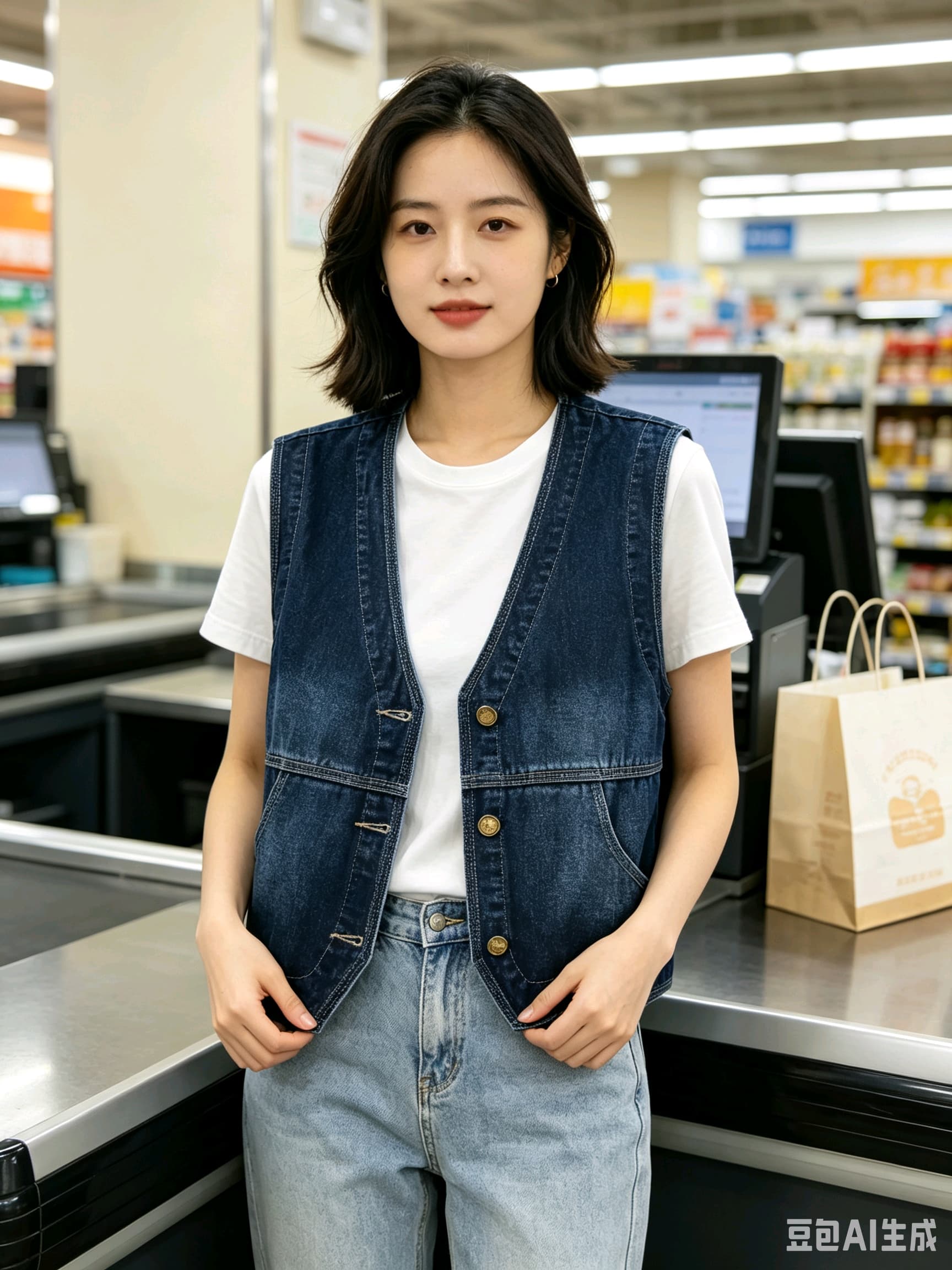 새로운 맨위 재킷 조끼 여자 패션 튜브 정보 루즈핏 핏 스타일 상세 이미지 5