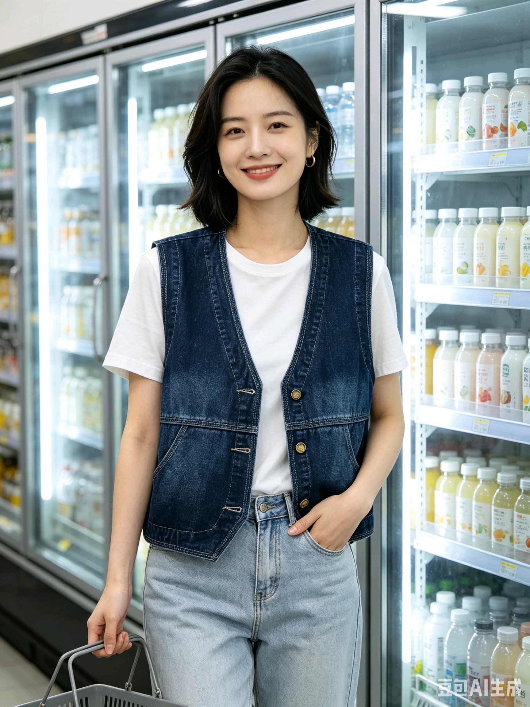 새로운 맨위 재킷 조끼 여자 패션 튜브 정보 루즈핏 핏 스타일 상세 이미지 8
