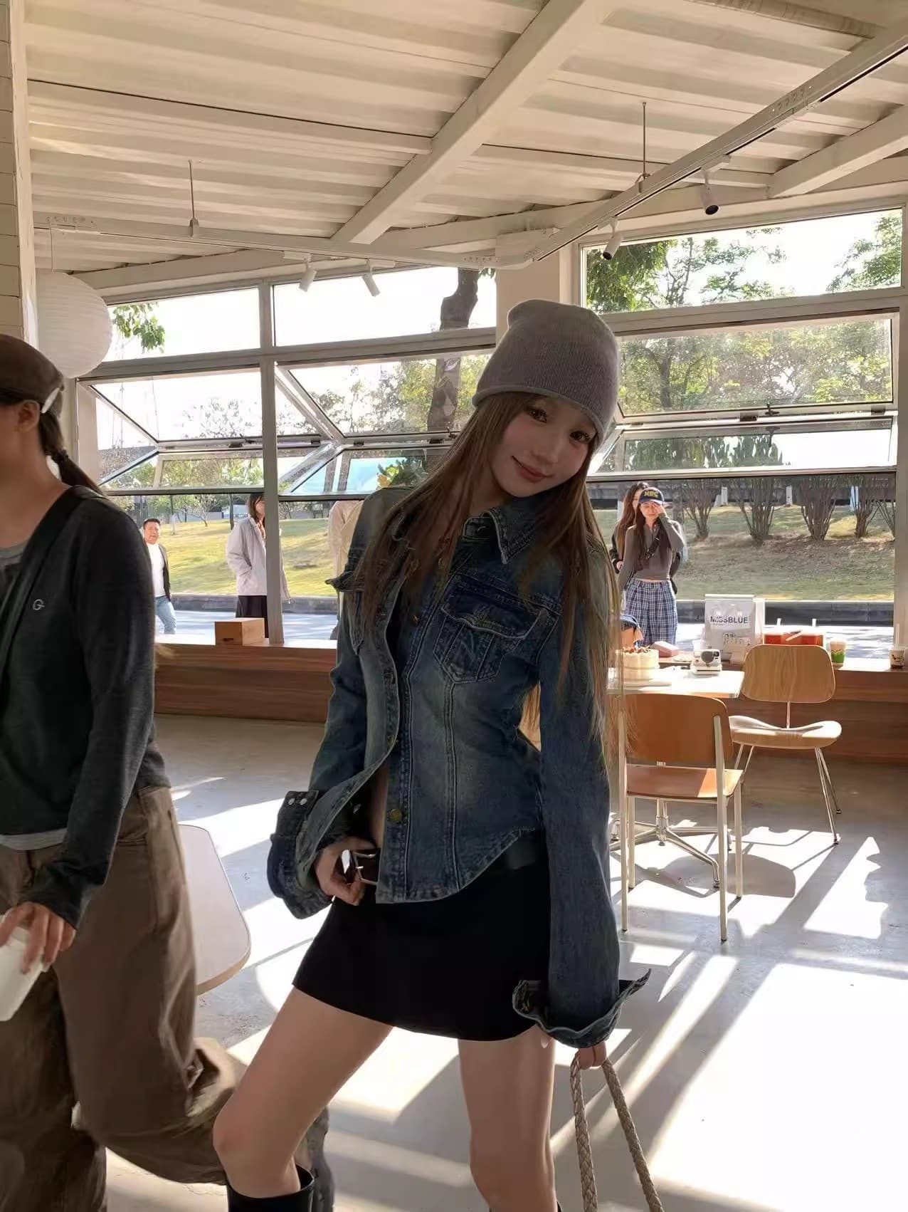 아메리칸 봄과 가을 2026 레트로 캐주얼 데님 재킷 워싱 polo 맨위 몸매 가꾸기 허리 수축 셔츠 여성 코트 상세 이미지 11