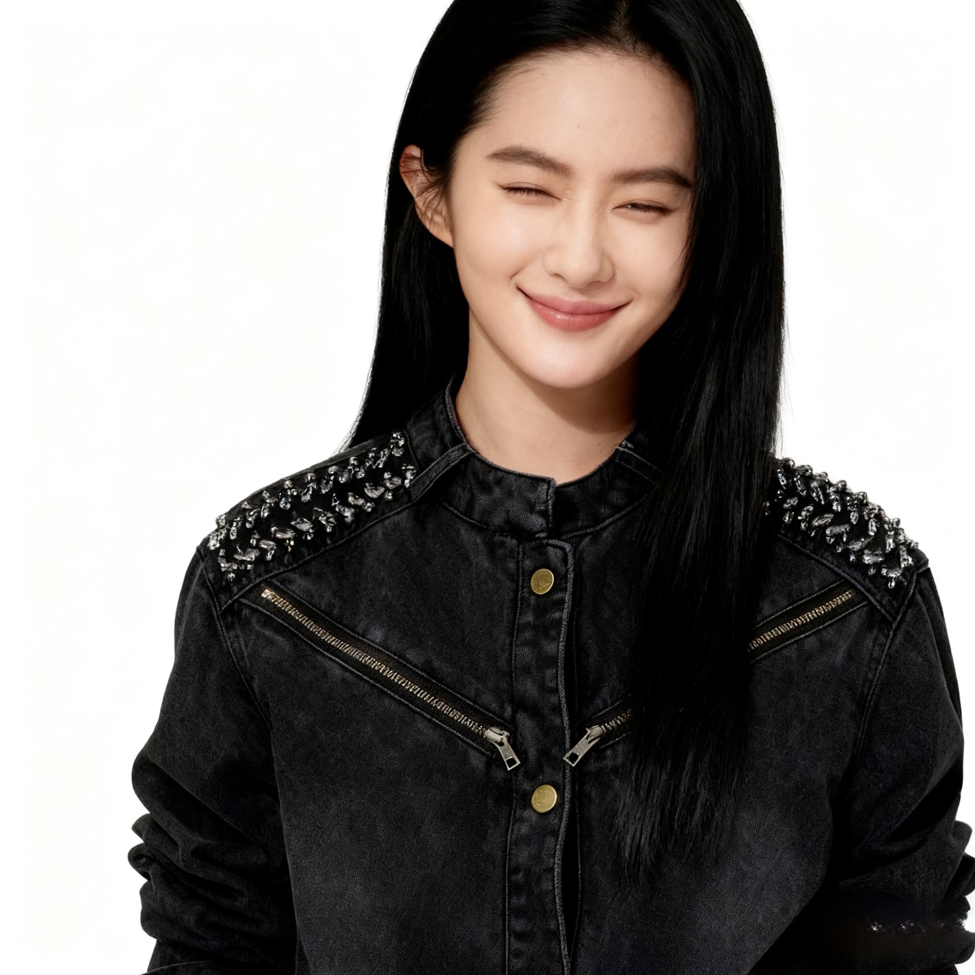 새로운 무거운 작업 비즈 박기 높은 품질 미니멀리즘 패션 유럽 상품 데님 맨위 재킷 상세 이미지 9