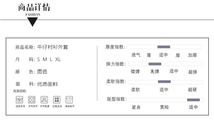 새로운 프랑스식 스탠드 칼라 지퍼 BF 바람 오토바이 홍콩 느낌 스택 착용 데님 재킷 상세 이미지 10
