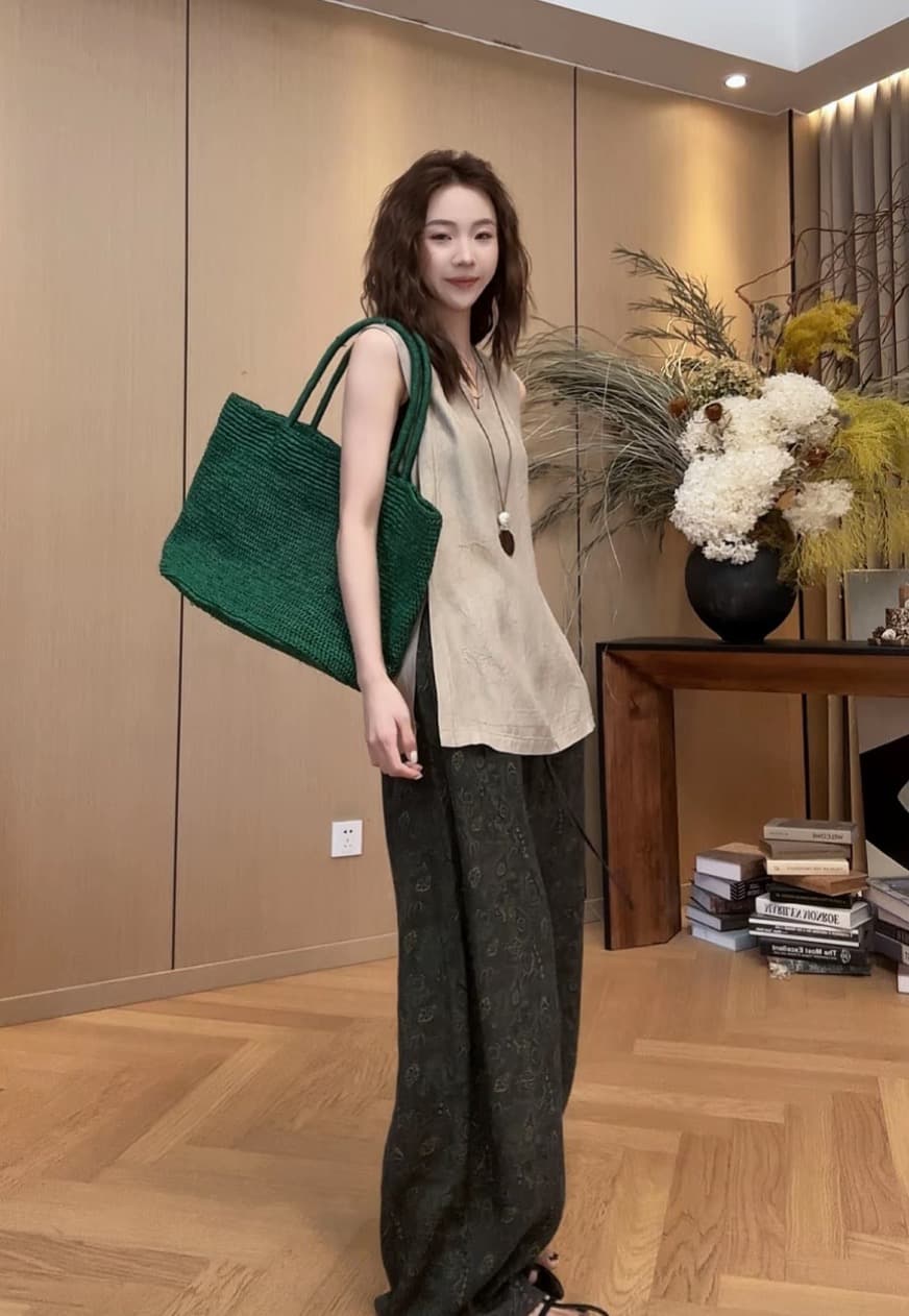 2026 새로운 패션 오래된 돈 바람 세트 이미지 2