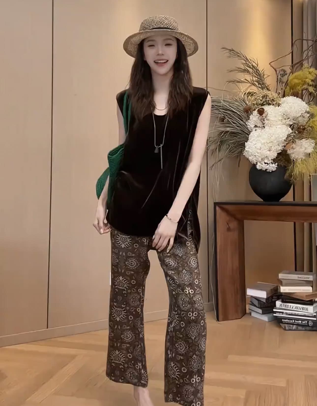 2026 새로운 다용도 벨벳 맨위 캐주얼 부츠컷 바지 상세 이미지 1