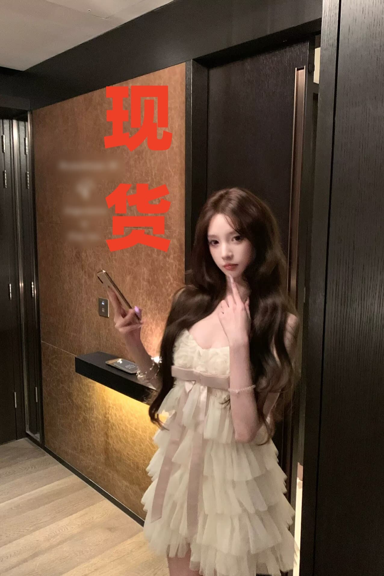 늦게 우산 우산 26 ss 계속 걷다. 샹젤리제 수공 장미 나비 매듭 슬립 케이크 드레스 품격 미니 스커트 이미지 6