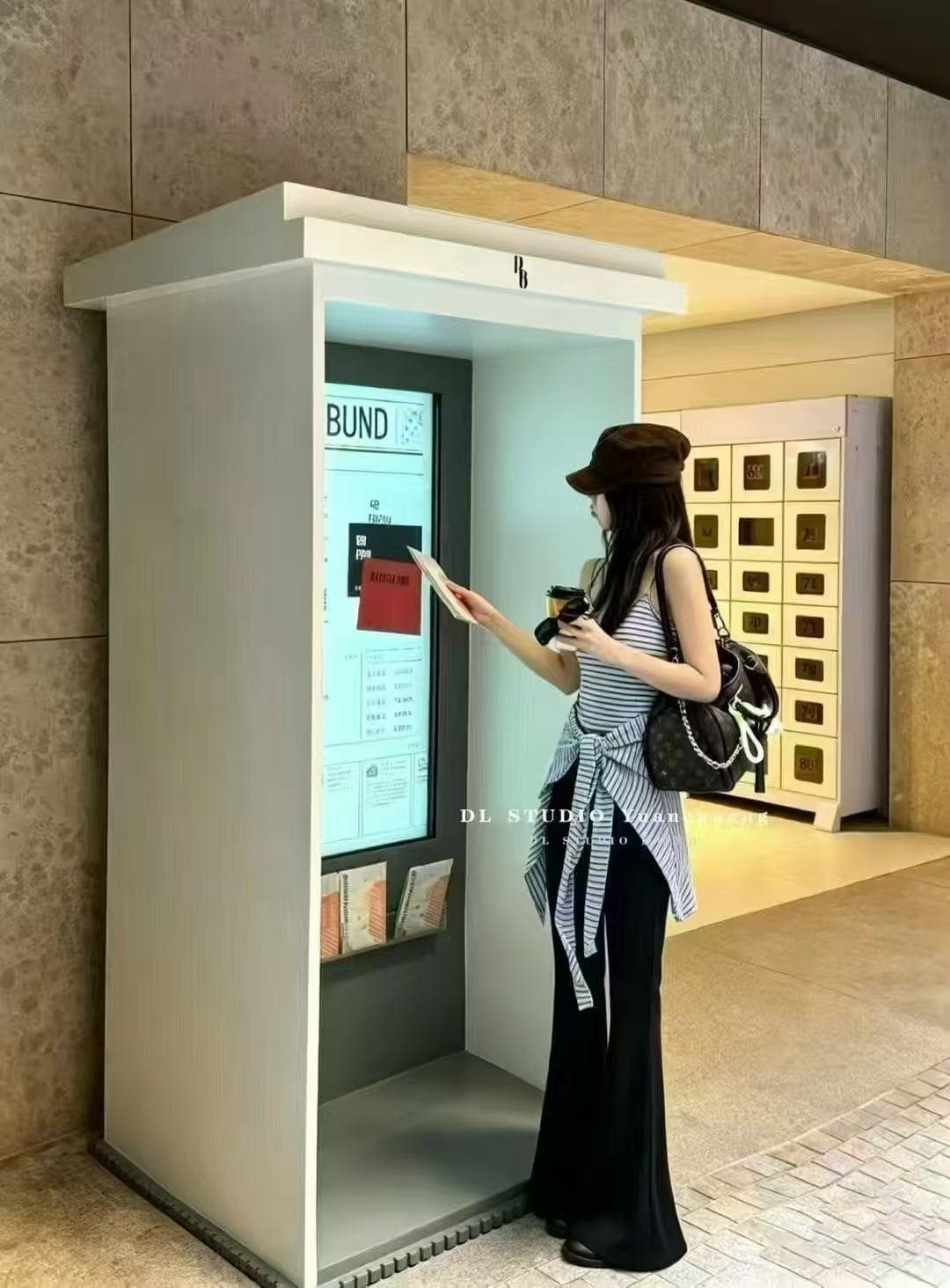 새로운 레트로 핫걸 몸매 가꾸기 스트라이프 슬립 랩스커트팬츠 허리밴드 나팔 바지 슬림해 보이는 3종 세트 상세 이미지 3