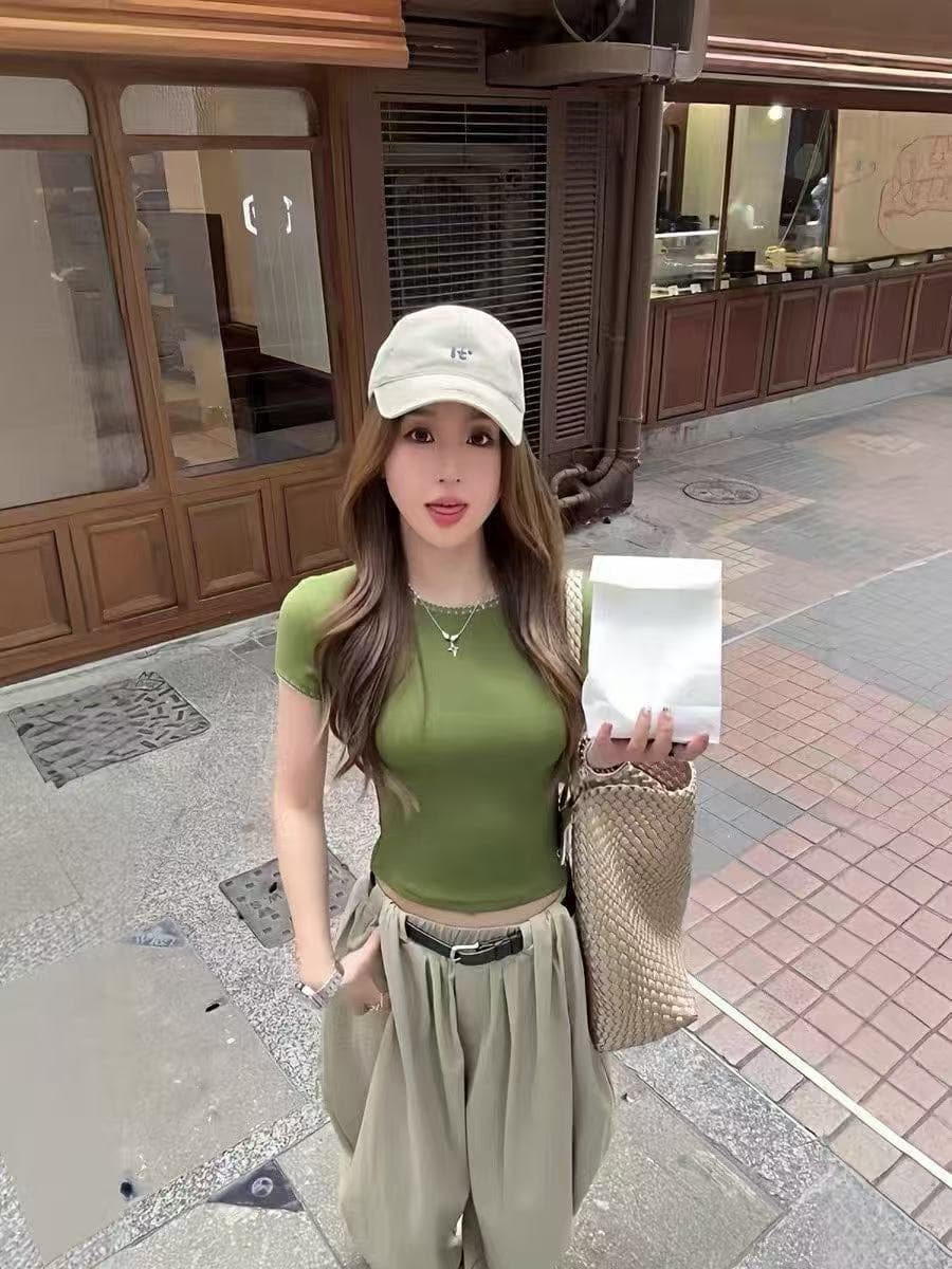 새로운 한국 스타일 패션 몸매 가꾸기 맨위 허리밴드 핀치 Pleat 더블 색상 모통이 칼 와이드 레그 팬츠 벨트 3 세트 이미지 5