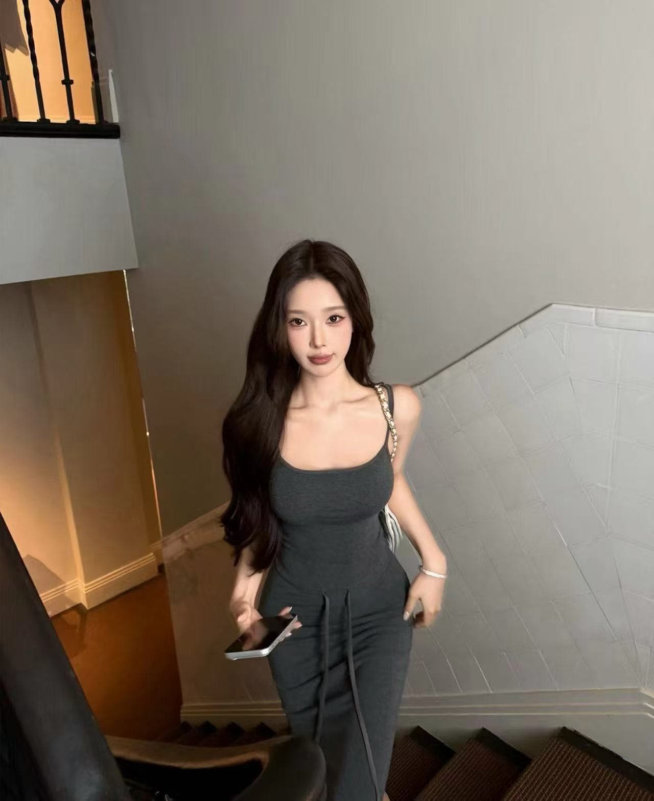 새로운 디스플레이 몸 라이 경기 서울 부드러운 물론 대 신축성 슬립 오픈 가디건 허리밴드 반신 스커트 3종 세트 이미지 5