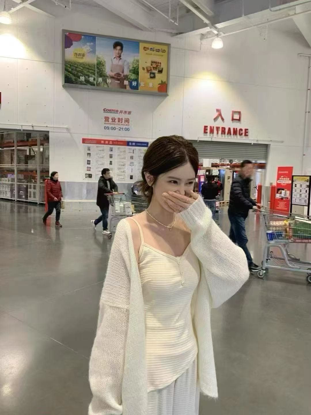 새로운 패션 순수한 욕망 다용도 트임 불규칙 슬립 스웨터 허리밴드 와이드 레그 팬츠 3 세트 상세 이미지 4