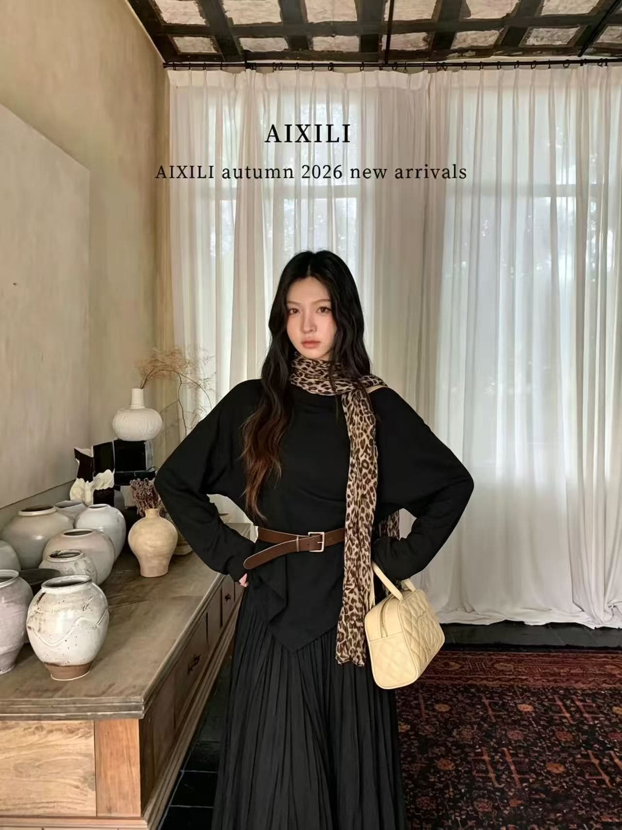새로운 슬림해 보이는 불규칙 몸매 가꾸기 맨위 레오파드 무늬 스카프 벨트 허리밴드 반신 스커트 4 세트 이미지 3
