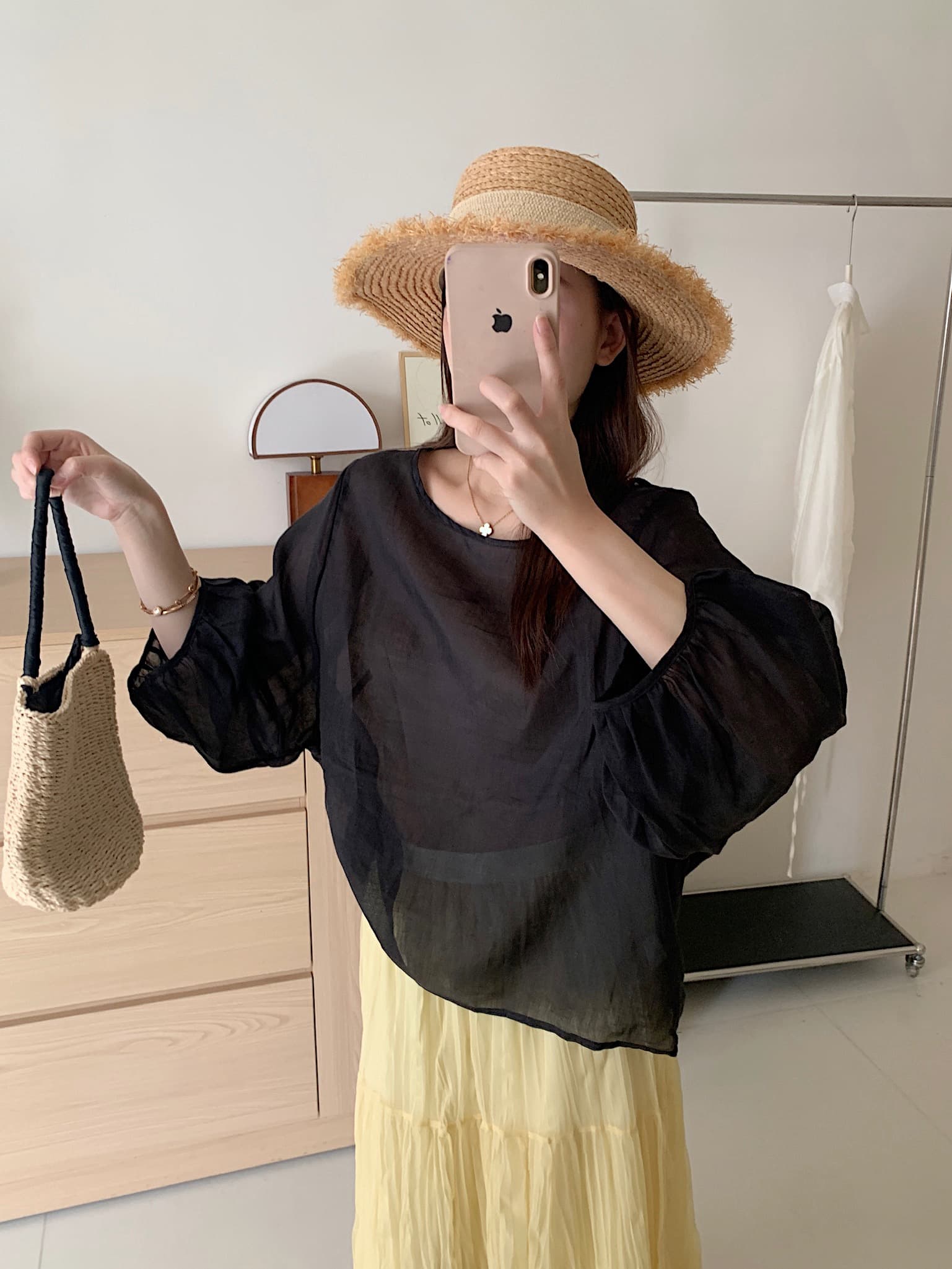 실사 여름 켜기 새로운 한국 스타일 미니멀리즘 일본식 출퇴근 레트로 편안함 100 라미 작은 셔츠 캐주얼 다용도 맨위 상세 이미지 21