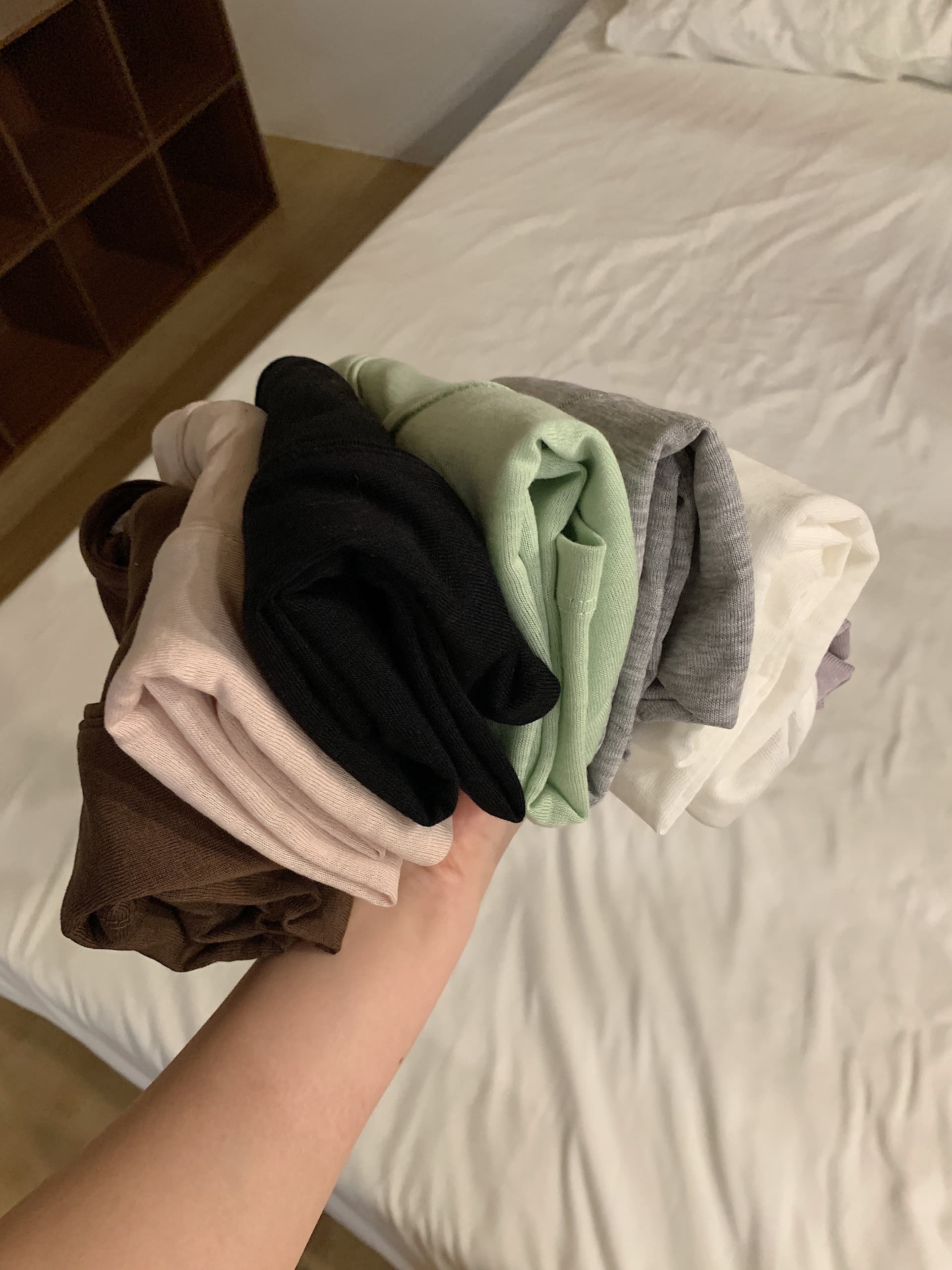 실사 여름 켜기 새로운 편안함 라이 경기 서울 얼음 센스 가면 단색 반팔 티셔츠 한국 스타일 캐주얼 슬림해 보이는 질감 맨위 상세 이미지 12